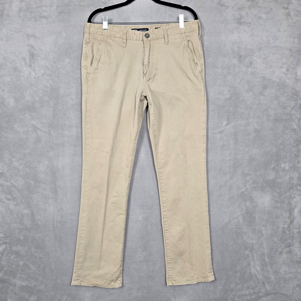 BKE Pants Mens 34x30 Khaki Jake Straight Leg Chino Casuals
